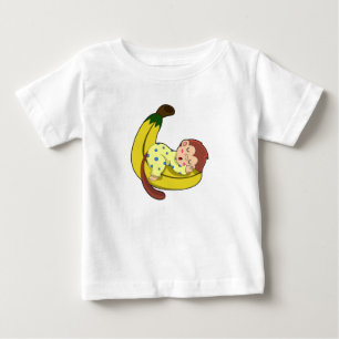 Monkey at Sleeping in Pajamas Baby T-Shirt