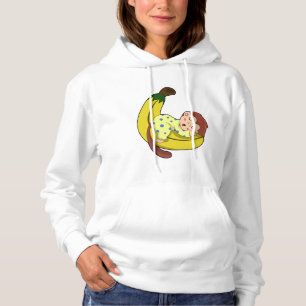 Monkey at Sleeping in Pajamas Hoodie