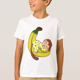 Monkey at Sleeping in Pajamas T-Shirt