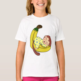 Monkey at Sleeping in Pajamas T-Shirt