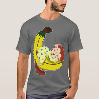 Monkey at Sleeping in Pyjamas T-Shirt
