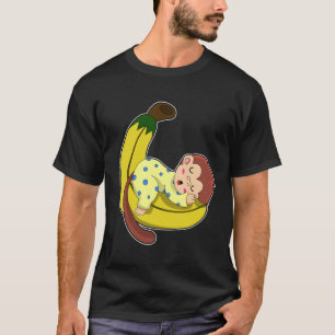 Monkey at Sleeping in Pyjamas T-Shirt