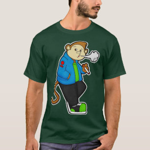 Monkey at Smoking a Cigarette T-Shirt