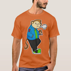 Monkey at Smoking a Cigarette T-Shirt
