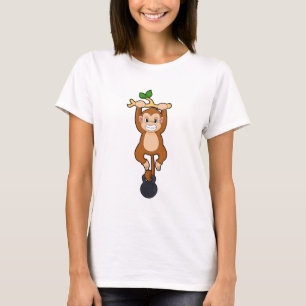 Monkey at Strength training with Dumbbell T-Shirt
