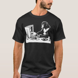 monkey at the computer T-Shirt