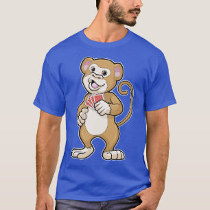 Monkey at with cards 1 T-Shirt