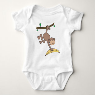 monkey baby bodysuit