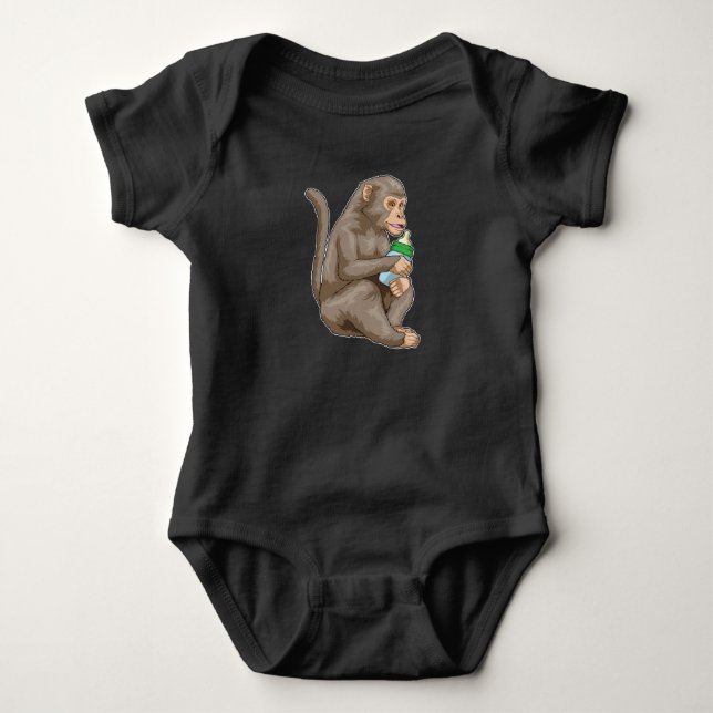Monkey Baby bottle Bodysuit (Front)