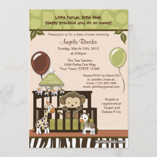 Monkey Baby Shower Invitation