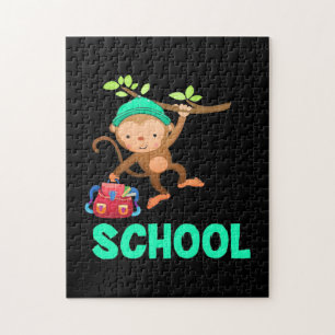 Monkey Back To School Jigsaw Puzzle