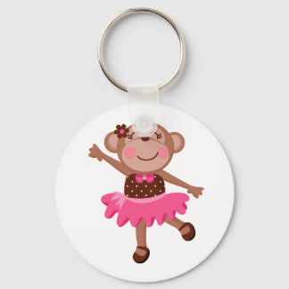 Monkey Ballerina Key Ring