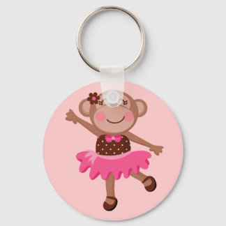 Monkey Ballerina Key Ring