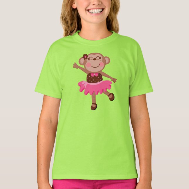 Monkey Ballerina T-Shirt (Front)
