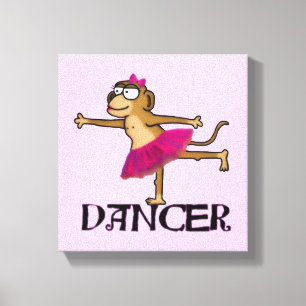 Monkey Ballet Canvas Print