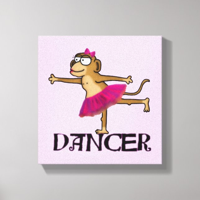 Monkey Ballet Canvas Print (Front)