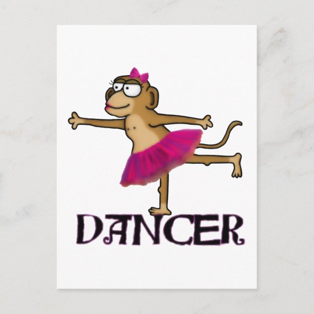 Monkey Ballet Postcard (Front)