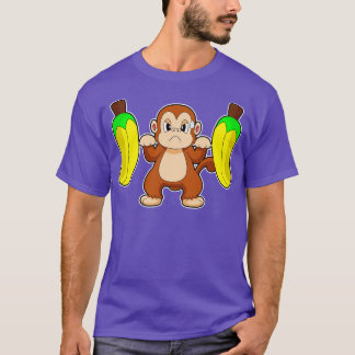 Monkey Banana Bodybuilding Dumbbell T-Shirt