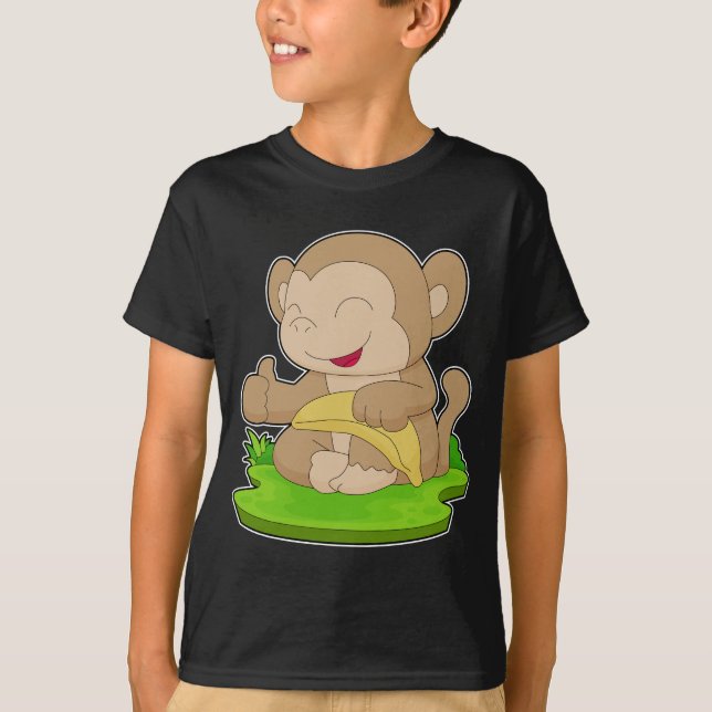 Monkey Banana Fruit T-Shirt (Front)