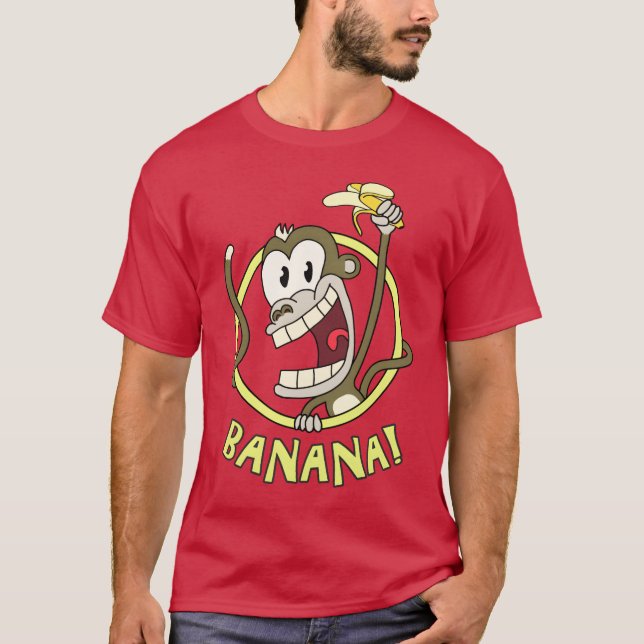 Monkey Banana funny T-Shirt (Front)