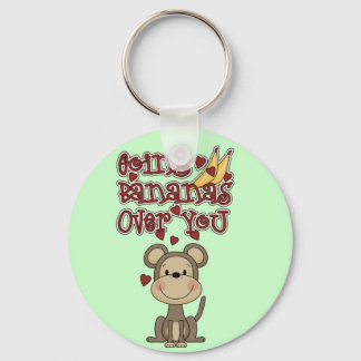 Monkey Bananas Over You Tshirts and Gifts Key Ring