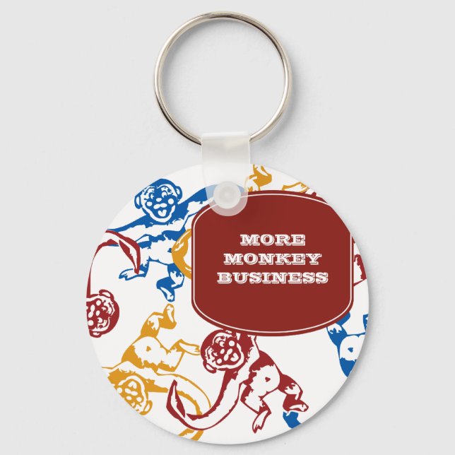 Monkey Barrel Retro Key Ring (Front)