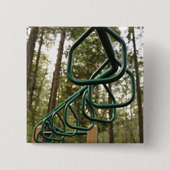 Monkey bars 15 cm square badge (Front)