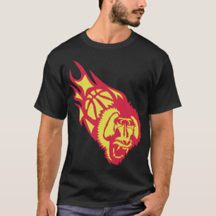 monkey basketball howl monkey basketball fire T-Shirt