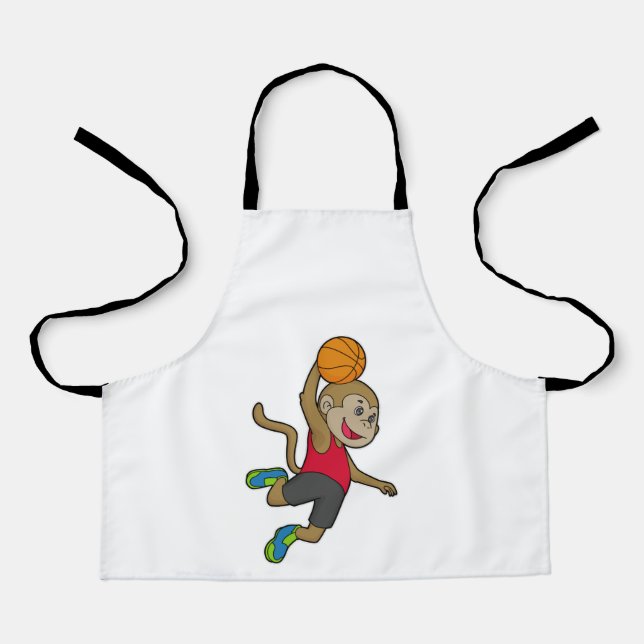 Monkey Basketball player Basketball Apron (Front)