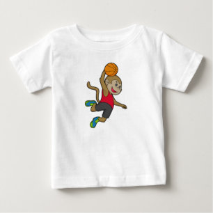 Monkey Basketball player Basketball Baby T-Shirt