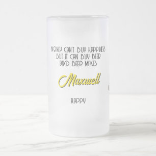 Monkey Beer Frosted Mug