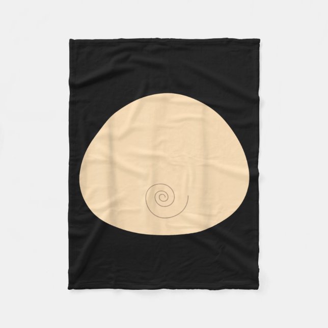 Monkey Belly Shirt Funny Halloween Fleece Blanket (Front)