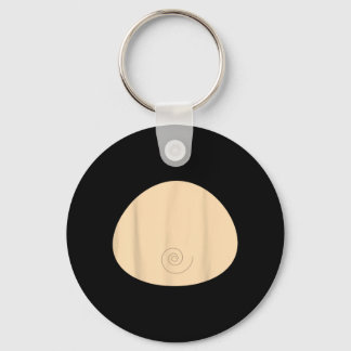 Monkey Belly Shirt Funny Halloween Key Ring