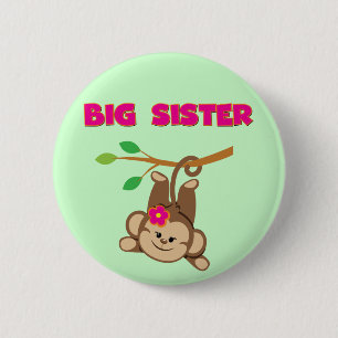Monkey Big Sister 6 Cm Round Badge