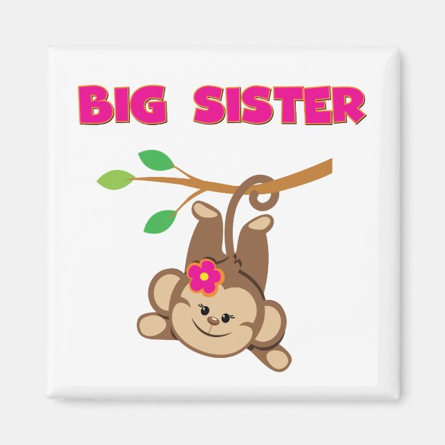 Monkey Big Sister Magnet (Front)