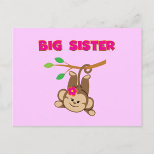 Monkey Big Sister Postcard