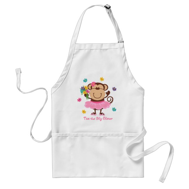 Monkey Big Sister Standard Apron (Front)