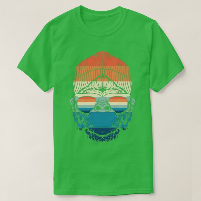 Monkey Bigfoot Sasquatch monkey business  T-Shirt (Design Front)