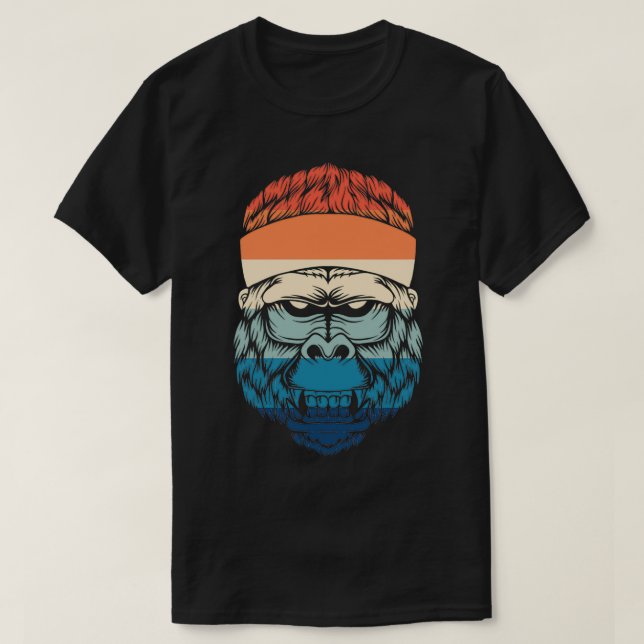 Monkey Bigfoot Sasquatch monkey business Triblend T-Shirt (Design Front)