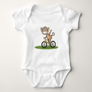 Monkey Biker Baby Bodysuit