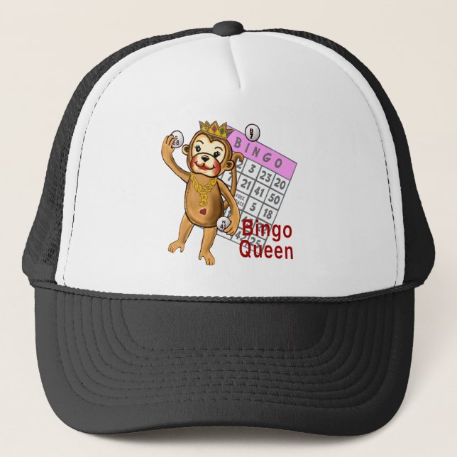 Monkey Bingo Queen Hat (Front)