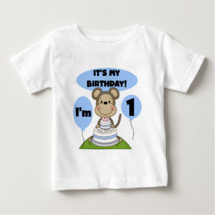 Monkey Birthday Boy 1st Baby T-Shirt