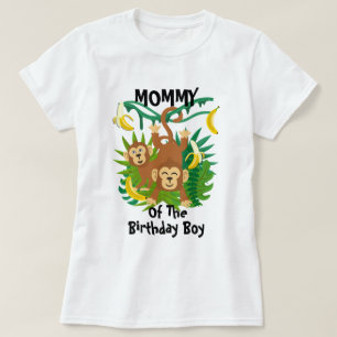 Monkey Birthday Shirt Mummy Monkey Birthday