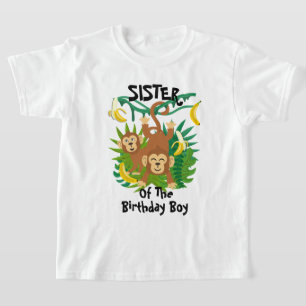 Monkey Birthday Shirt Sister Monkey Birthday