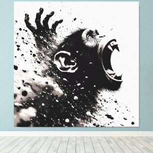 Monkey Blast Canvas Print