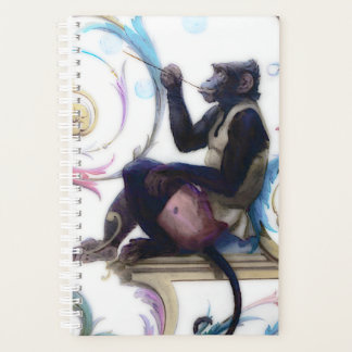 Monkey Blowing Bubbles Planner