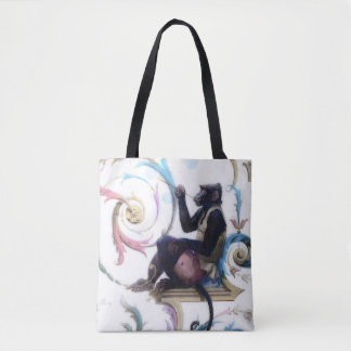 Monkey Blowing Bubbles Tote Bag