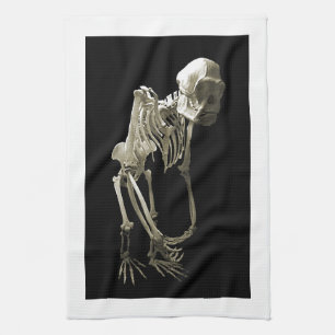 Monkey Body Bones Tea Towel