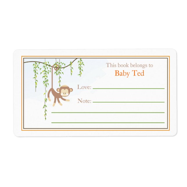 Monkey Bookplate (Front)