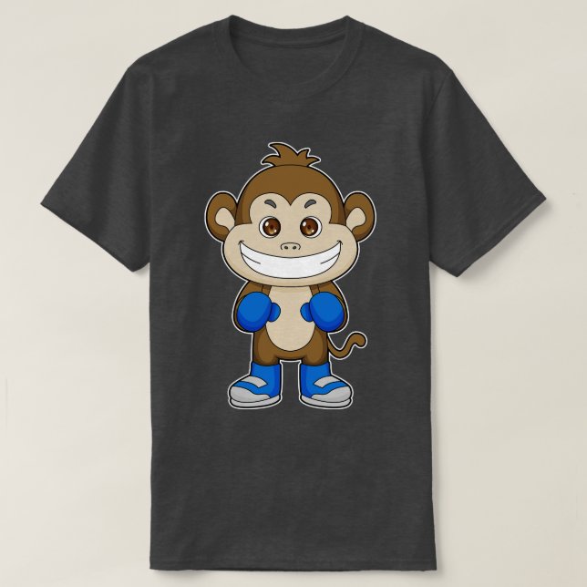 Monkey Boxing Boxer Boxing gloves T-Shirt (Design Front)